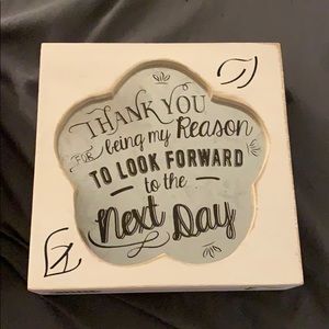 Wooden hanging wall accessory